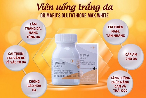 vien uong trang da Dr.Maru’s Glutathione Max White